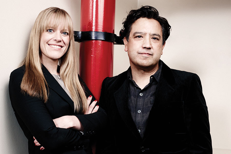 Former interns Jennifer Celotta, now a writer-producer, and Rico Martinez, a director-cinematographer.