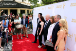The cast and producers of Downton Abbey.