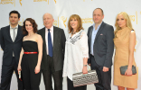 The cast and producers of Downton Abbey.