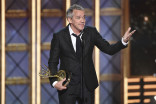 Jean-Marc Vallee accepts an award at the 2017 Primetime Emmys.