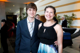 Kaz Colquitt and Jennie Hook at the 37th College Television Awards at the Skirball Cultural Center on Wednesday, May 25, 2016, in Los Angeles.