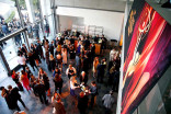 The crowd enjoys the reception at the 37th College Television Awards at the Skirball Cultural Center on Wednesday, May 25, 2016, in Los Angeles.