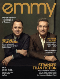 'American Hostage' stars Jon Hamm and Giovanni Ribisi on the cover of emmy magazine, Issue #9, 2026.