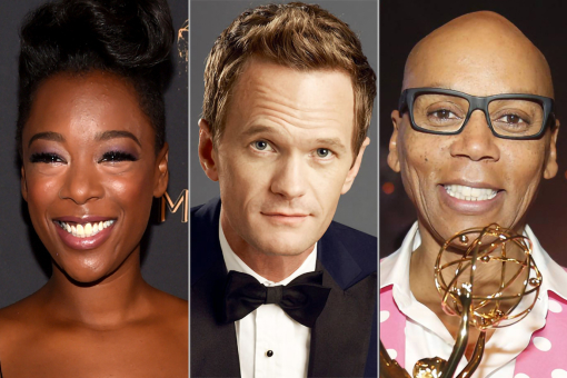Samira Wiley, Neil Patrick Harris, and RuPaul Charles