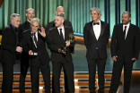 The team from Five Days At Memorial accepts the award for Outstanding Special Visual Effects in a Single Episode at the 75th Creative Arts Emmy Awards