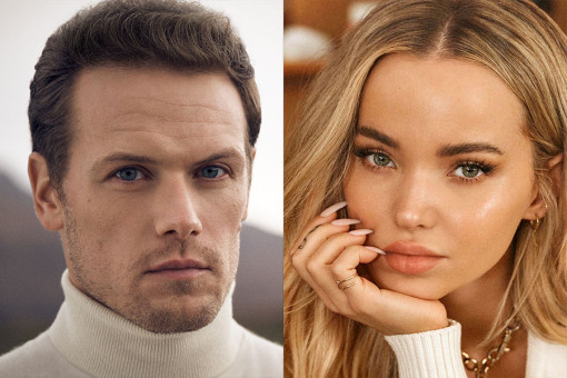 Sam Heughan and Dove Cameron