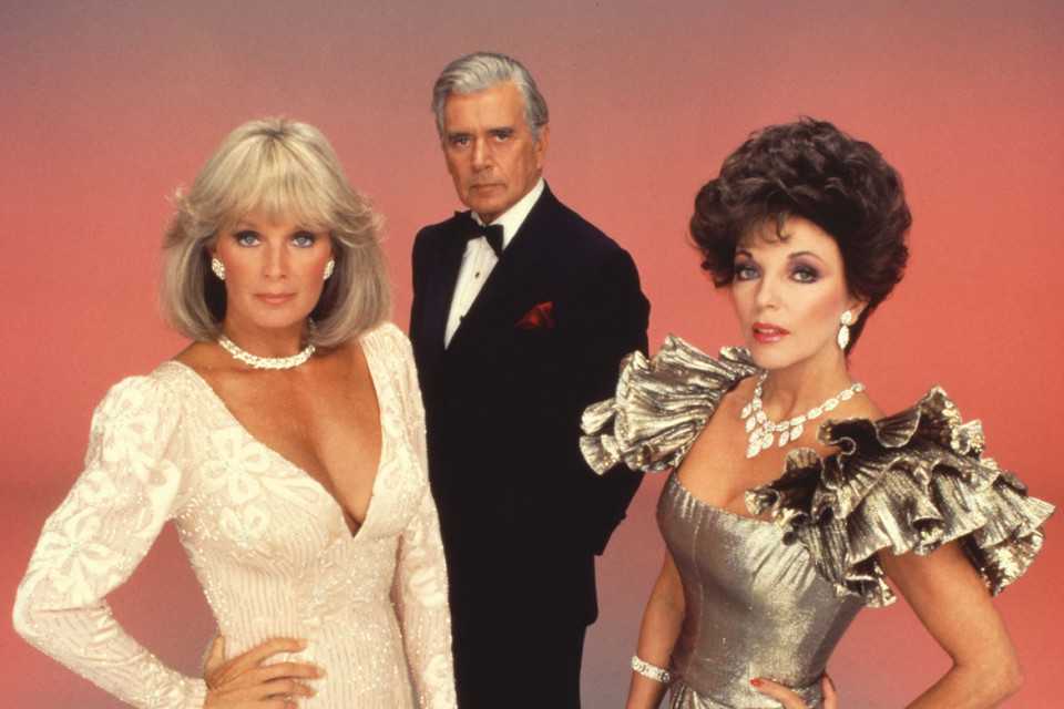 Linda Evans, John Forsythe, Joan Collins