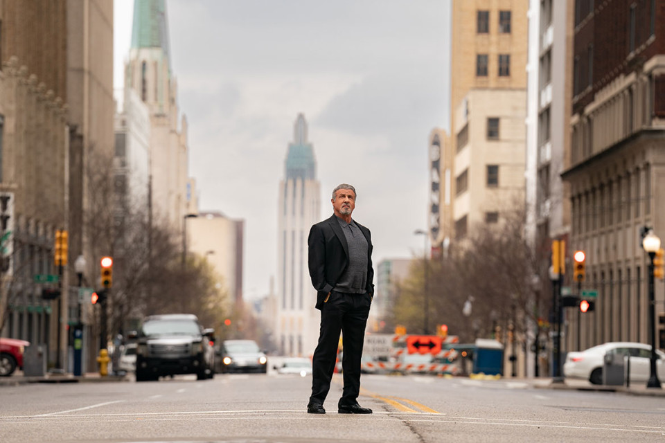 Sylvester Stallone as Dwight Manfredi in Tulsa King