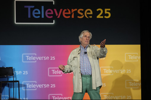 Henry Winkler on stage at Televerse 25