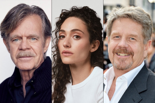 William H. Macy, Emmy Rossum, and John Wells