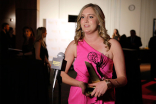 Award winner Madison Way at the Thank You Cam at the 35th College Television Awards