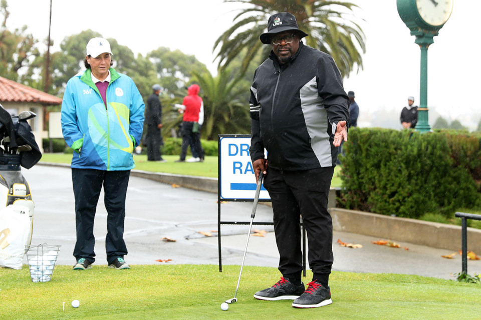 Amy Alcott and Cedric the Entertainer