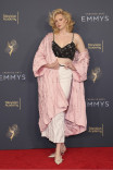 Gwendoline Christie of Severance in the Media Center at the 2025 Creative Arts Emmy Awards