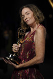 Julianne Nicholson of Hacks in the Media Center at the 2025 Creative Arts Emmy Awards