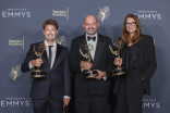 The production design team of Andor in the Media Center at the 2025 Creative Arts Emmy Awards