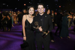 Gillian Palafoutas and Mick Giacchino of The Penguin at the Governors Gala, at the 2025 Creative Arts Emmy Awards