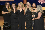 The makeup team of The Penguin accept the award for Best Prosthetic Makeup at the 2025 Creative Arts Emmy Awards