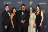 Rachelle Mendez, Ian Samplin, Academy chair Cris Abrego, Danita Ruiz and Karla Pita Loor