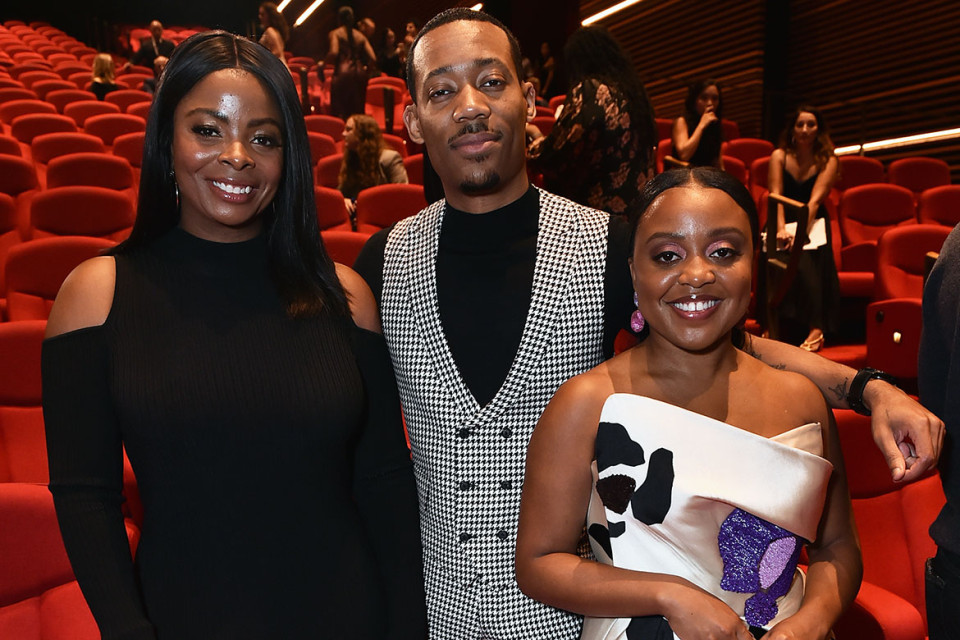 Janelle James, from left, Tyler James Williams and Quinta Brunson