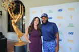Anne Vasquez, executive director of the Television Academy Foundation, and Anthony Anderson