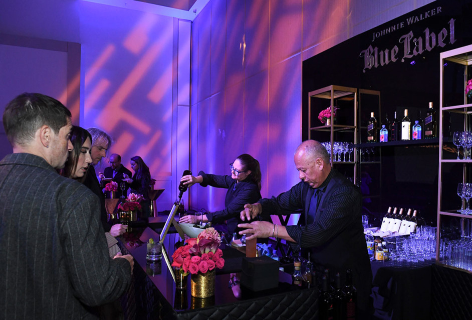 The Johnnie Walker Blue Label bar