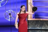 The Penguin's Cristin Milioti accepts the award for Outstanding Lead Actress In A Limited Or Anthology Series Or Movie