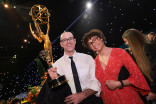 Asher Perlman and Nikki Cimoch attend night one of the Governors Gala following the 78th Emmy Awards