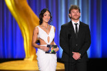 R'Bonney Gabriel and West Wilson present the Emmy for Outstanding Hairstyling for a Variety, Nonfiction or Reality Program to RuPaul's Drag Race during night one of the 78th Emmy Awards