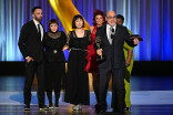 The team from Saturday Night Live accepts the Emmy for Outstanding Makeup for a Variety, Nonfiction or Reality Program during night one of the 78th Emmy Awards