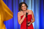 Mariska Hargitay accepts the Emmy for Outstanding Directing for a Documentary/Nonfiction Program for My Mom Jayne: A Film By Mariska Hargitay during night one of the 78th Emmy Awards