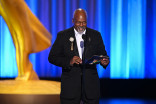 Kim Estes presents the Emmy for Outstanding Documentary or Nonfiction Special to My Mom Jayne: A Film By Mariska Hargitay during night one of the 78th Emmy Awards