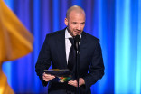 Sean Evans presents the Emmy for Outstanding Picture Editing for a Structured Reality or Competition Program to The Traitors during night one of the 78th Emmy Awards
