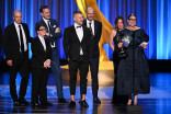 The team from Mr. Scorsese accepts the Emmy for Outstanding Documentary or Nonfiction Series during night one of the 78th Emmy Awards