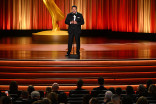 Television Academy Chair Cris Abrego speaks on stage during night one of the 78th Emmy Awards