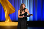 Stassi Schroeder presents the Emmy for Outstanding Directing for a Reality Program to The Traitors during night one of the 78th Emmy Awards