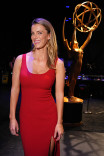 Betty Gilpin is seen backstage during night two of the 78th Emmy Awards