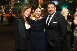 (From left) Karla Pita Loor, Lisa Ramon, and Cris Abrego attend night two of the Governors Gala following the 78th Emmy Awards