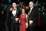 (From left) Rebecca Pincolini, John Van Unen, Marion Hebert, and Mason Nicoll attend night two of the Governors Gala following the 78th Emmy Awards