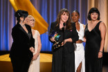 The team from Margo's Got Money Troubles accepts the Emmy for Outstanding Contemporary Hairstyling during night two of the 78th Emmy Awards