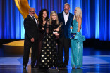 The team from Fallout accepts the Emmy for Outstanding Fantasy/Sci-Fi Costumes during night two of the 78th Emmy Awards