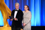 Christopher McDonald and Katy Sullivan present the Emmy for Outstanding Contemporary Costumes for a Series to Margo's Got Money Troubles during night two of the 78th Emmy Awards