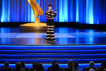 Brooke Lipton accepts the Emmy for Outstanding Choreography for Scripted Programming for Palm Royale during night two of the 78th Emmy Awards