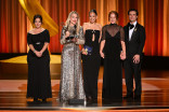 The team from Palm Royale accepts the Emmy for Outstanding Period or Fantasy/Sci-Fi Makeup (Non-Prosthetic) during night two of the 78th Emmy Awards
