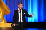 John Koyama accepts the Emmy for Outstanding Stunt Coordination for Drama Programming for The Boys during night two of the 78th Emmy Awards