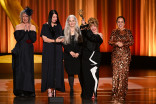 The team from Margo’s Got Money Troubles accepts the Emmy for Outstanding Contemporary Makeup (Non-Prosthetic) during night two of the 78th Emmy Awards