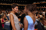 Zendaya and Ayo Edebiri at the 78th Emmy Awards telecast