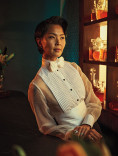 Kristen Kish posing in the Emmy Photo Studio