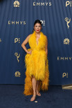 Eunice Bae walks the red carpet at the 78th Emmy Awards telecast