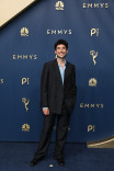 Julian Shapiro-Barnum walks the red carpet at the 78th Emmy Awards telecast