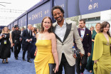 Miriam Shor and Samba Schutte walk the red carpet at the 78th Emmy Awards telecast
